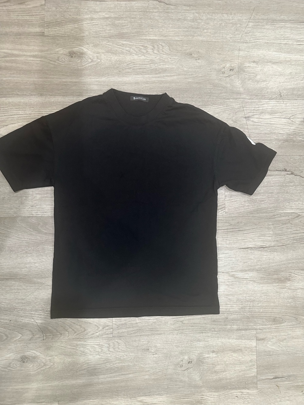 Moncler Black Short-Sleeve Crewneck Shirt